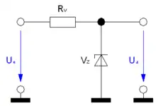 Spannungsbegrenzung mit Z-Diode