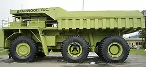 Ausgestellter Terex Titan in Sparwood