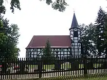 Fachwerkkirche in Spreewitz