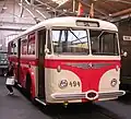 Historischer Škoda-Trolleybus im Verkehrsmuseum