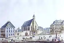 Kloster St. Agnes mit der Klosterkirche und Osteiner Hof (rechts)