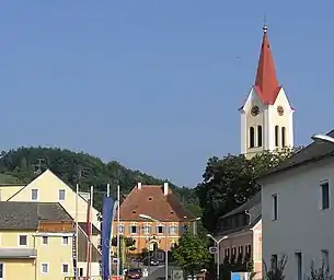 Katholische Pfarrkirche hl. Nikolaus und Pfarrhof in St. Nikolai