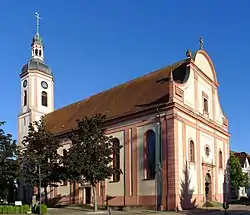 Schrägansicht auf St. Jakobus