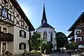 Ansicht der Pfarrkirche von Osten