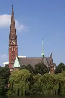 Sankt GertrudBlick über den Kuhmühlenteich