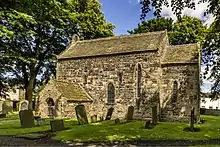 Johanneskirche, Escomb, Englandmit eingezogenem Rechteckchor