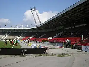 Tribüne des Lokomotiw-Stadions (April 2007)