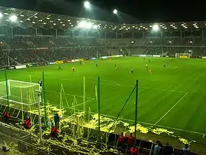 Eröffnungsspiel am 1. April 2006 im Stadion Miejski