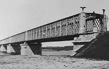 Stadlauer Staatsbahnbrücke über die regulierte Donau (1875)