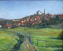 Blick auf Kronberg, 1896 von Wilhelm Trübner