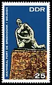 Briefmarke von 1968 aus der Reihe Internationale Mahn- und Gedenkstätten