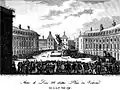 Place des Victoires – Abriss der Statue Louis XIV. am 13. August 1792