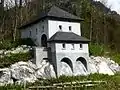 Modell der Festung Steinpass an der B 178 nahe dem Steinpass