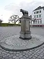 Stier-Brunnen vor dem ehemaligen Schlachthof Dresden