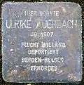 Stolperstein für Ulrike Auerbach (Parkstraße 10).jpg