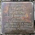 Stolperstein für Elisabeth Kuznitzky, Kastanienallee 23, Berlin-Westend