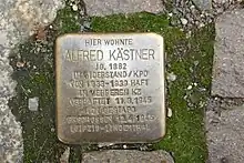 Stolperstein für Alfred Kästner (2017)