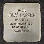 Stolperstein für Jonas Unreich