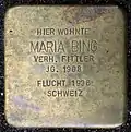 Stolperstein für Maria Bing (Oberländer Ufer 208)