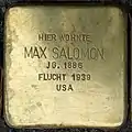 Stolperstein für Max Salomon