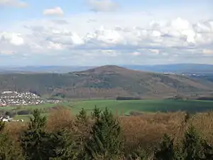 Blick vom Heussner-Turm nach Südosten zur Rhön