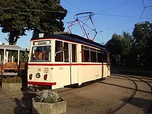 Tw 29 der Naumburger Straßenbahn im Ursprungszustand, 2010