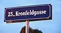 Kronfeldgasse in Wien