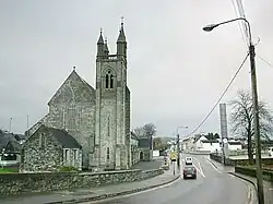 Catholic church of St Mary's in Stranorlar mit Uhrturm (2008)