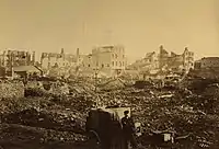 Die Faubourg de Saverne nach den Bombardements von 1870