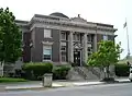 Die Carnegie Library, das Gebäude fand Aufnahme in das NRHP