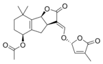 Chemical structure and numbering of strigyl acetate