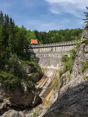 Strubklamm-Kraftwerk, Staumauer