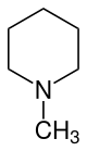 Strukturformel von 1-Methylpiperidin