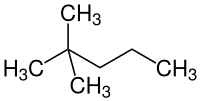 Strukturformel von 2,2-Dimethylpentan