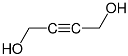 Strukturformel von 2-Butin-1,4-diol