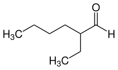 Strukturformel 2-Ethylhexanal