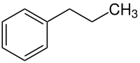 Strukturformel von Propylbenzol