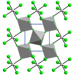 Struktur von Vanadium(IV)-fluorid