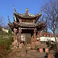 Offene Pagode im Chinagarten in Stuttgart