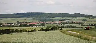 Der südliche Wieter mit dem höchsten Gipfel und dem Tockenberg östlich von Sudheim