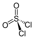 Struktur von Sulfurylchlorid