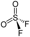 Struktur von Sulfurylfluorid