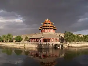 Blick auf einen Teil der Verbotenen Stadt in China.