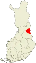 Lage von Suomussalmi in Finnland