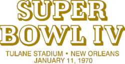 Logo des Super Bowl IV