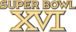 Logo des Super Bowl XVI