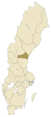 Lage von Medelpad in Schweden