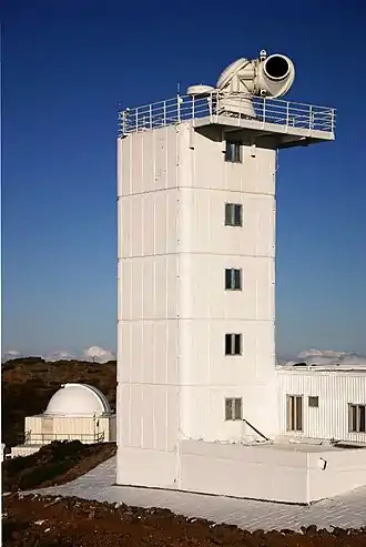 Gebäude des Swedish Solar Telescope