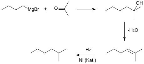 Herstellung von 2-Methylhexan