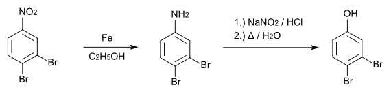 Herstellung von 3,4-Dibromphenol